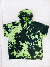 Load image into Gallery viewer, Straight Up Dye Short Sleeve Hoodie - Lime Green
